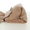 Salvatore Ferragamo Gancini Sofia Handtasche Leder 2-Wege Beige Auth 171849A-3
