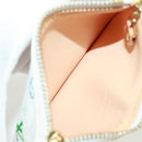 LOUIS VUITTON Multicolor Pochette Cles Coin Purse White M92655 LV Auth 171850V-10