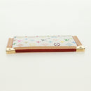 LOUIS VUITTON Multicolor Pochette Cles Coin Purse White M92655 LV Auth 171850V-7