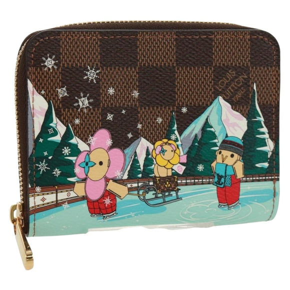 LOUIS VUITTON Damier Ebene Zippy Coin Purse Coin Purse N40721 LV Auth 171851SAM