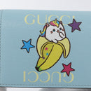 GUCCI Bananya Collaboration Kompaktgeldbörse Hellblau 701009 2067 Original 171852M-17