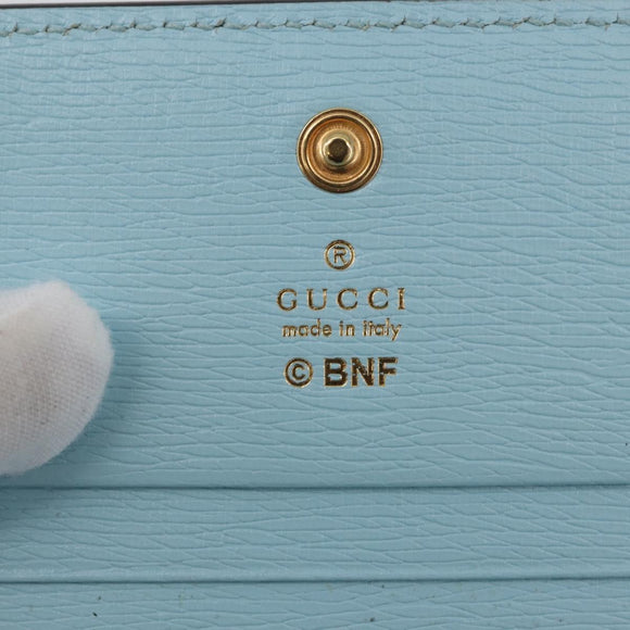 GUCCI Bananya Collaboration Kompaktgeldbörse Hellblau 701009 2067 Original 171852M