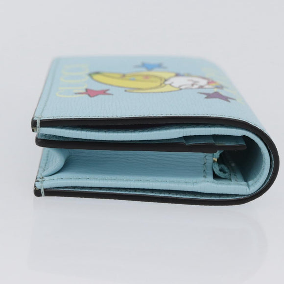 GUCCI Bananya Collaboration Kompaktgeldbörse Hellblau 701009 2067 Original 171852M
