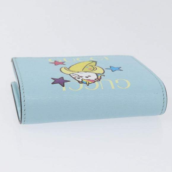 GUCCI Bananya Collaboration Kompaktgeldbörse Hellblau 701009 2067 Original 171852M