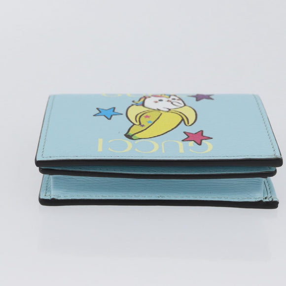 GUCCI Bananya Collaboration Kompaktgeldbörse Hellblau 701009 2067 Original 171852M