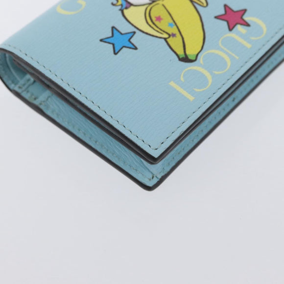 GUCCI Bananya Collaboration Kompaktgeldbörse Hellblau 701009 2067 Original 171852M
