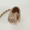 CHANEL Matelasse Air Pods Case & Coin Purse Earphone Lamb Skin CC Auth 171853SM-23