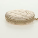 CHANEL Matelasse Air Pods Case & Coin Purse Earphone Lamb Skin CC Auth 171853SM-3