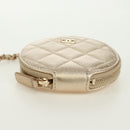 CHANEL Matelasse Air Pods Case & Coin Purse Earphone Lamb Skin CC Auth 171853SM-6