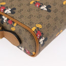 GUCCI Micro GG Supreme Disney Shoulder Bag PVC Beige Gold 602536 Auth 171854SAM-13