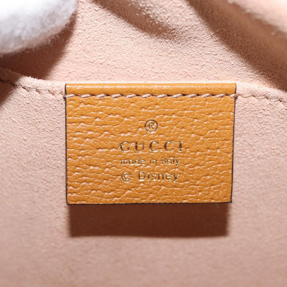 GUCCI Micro GG Supreme Disney Umhängetasche PVC Beige Gold 602536 Auth 171854SAM