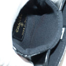 CHANEL Matelasse Pouch Leather Black Gold CC Auth 171856SAM-10