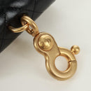 CHANEL Matelasse Pouch Leather Black Gold CC Auth 171856SAM-7