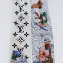 LOUIS VUITTON Bando BB Scarf Silk Light Blue M97196 LV Auth 171860-5