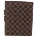 LOUIS VUITTON Damier Ebene Agenda GM Day Planner Cover R20107 LV Auth 171861-3