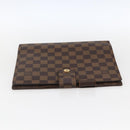 LOUIS VUITTON Damier Ebene Agenda GM Day Planner Cover R20107 LV Auth 171861-4