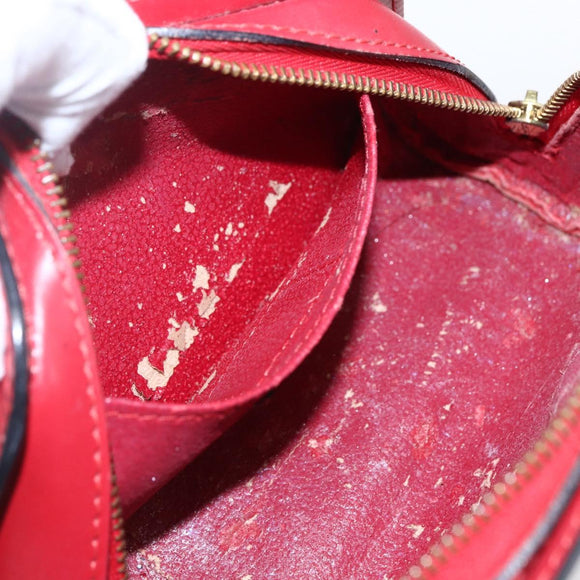 LOUIS VUITTON Epi Dauphine PM Pouch Castilian Red M48447 LV Auth 171867