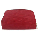 LOUIS VUITTON Epi Dauphine PM Pouch Castilian Red M48447 LV Auth 171867-2