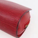 LOUIS VUITTON Epi Dauphine PM Pouch Castilian Red M48447 LV Auth 171867-7