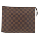 LOUIS VUITTON Damier Ebene Poche Toilette 26 Kulturbeutel N47543 LV Auth 171870-13