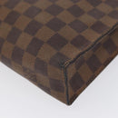 LOUIS VUITTON Damier Ebene Poche Toilette 26 Kulturbeutel N47543 LV Auth 171870-14