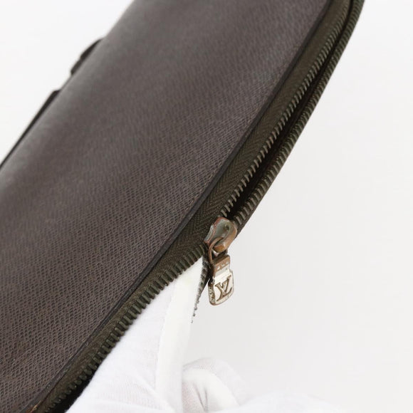 LOUIS VUITTON Taiga Organizer Atoll Travel Case Ardoise M30652 LV Auth 171872