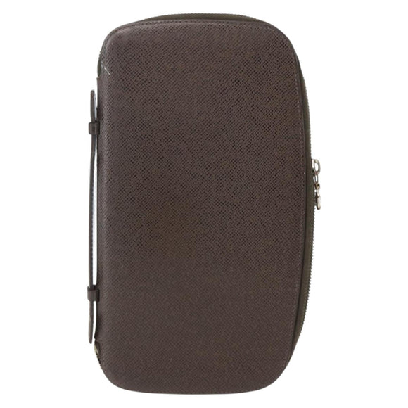 LOUIS VUITTON Taiga Organizer Atoll Travel Case Ardoise M30652 LV Auth 171872