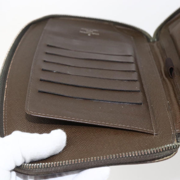 LOUIS VUITTON Taiga Organizer Atoll Travel Case Ardoise M30652 LV Auth 171872