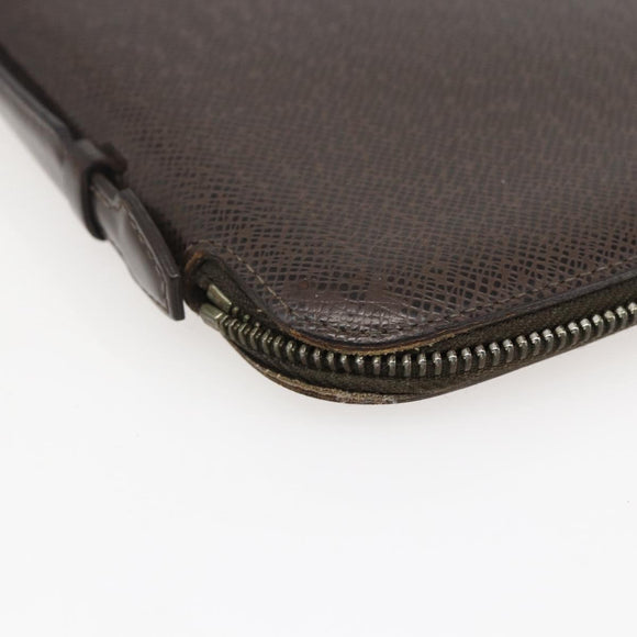 LOUIS VUITTON Taiga Organizer Atoll Travel Case Ardoise M30652 LV Auth 171872