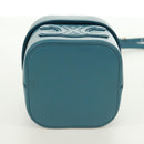 CELINE Triomphe Shoulder Bag Leather Blue Gold Auth 171873M-11