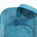 CELINE Triomphe Shoulder Bag Leather Blue Gold Auth 171873M-22