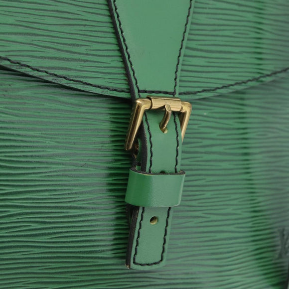 LOUIS VUITTON Epi Jeune Fille MM Shoulder Bag Green M52154 LV Auth 171885