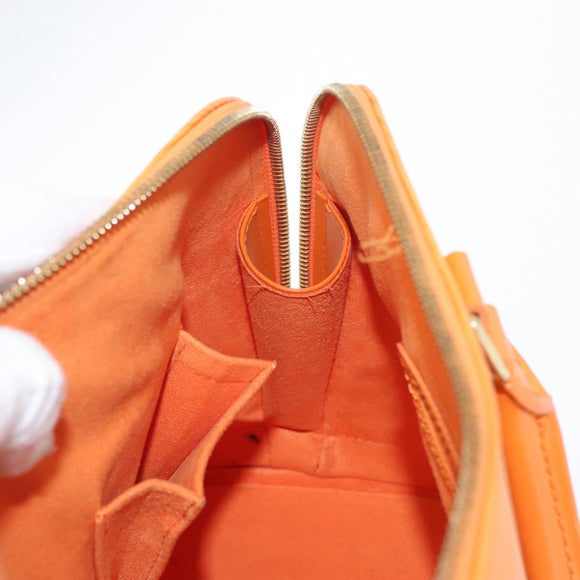 LOUIS VUITTON Epi Alma Handtas Oranje Mandarijn M5214H LV Auth 171893