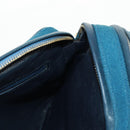 CHANEL Matelassé Schoudertas Canvas Marineblauw Goud CC Auth 171908V-22