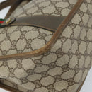 GUCCI GG Supreme Web Sherry Line Tote Bag PVC Beige Gold 41 02 039 Auth 171911-16