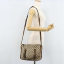 GUCCI GG Supreme Web Sherry Line Tote Bag PVC Beige Gold 41 02 039 Auth 171911-24