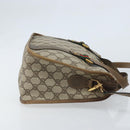 GUCCI GG Supreme Web Sherry Line Tote Bag PVC Beige Gold 41 02 039 Auth 171911-3