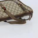 GUCCI GG Supreme Web Sherry Line Tote Bag PVC Beige Gold 41 02 039 Auth 171911-7
