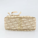 Christian Dior Trotter Canvas Romantic Handtasche PVC Beige Silber Auth 171915-5