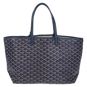 GOYARD Herringbone Saint Louis PM Tote Bag PVC Navy Auth 171919V - 0