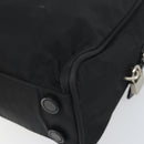 PRADA Tote Bag Nylon Black Silver Auth 171922-16