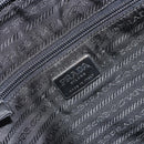 PRADA Tote Bag Nylon Black Silver Auth 171922-21