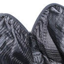 PRADA Tote Bag Nylon Black Silver Auth 171922-22