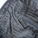 PRADA Tote Bag Nylon Black Silver Auth 171922-24