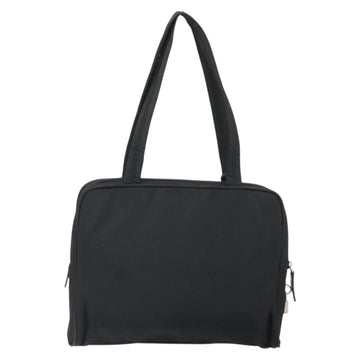 PRADA Tote Bag Nylon Black Silver Auth 171922 - 0
