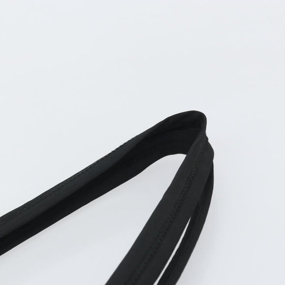 PRADA Tote Bag Nylon Black Silver Auth 171922