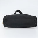 PRADA Tote Bag Nylon Black Silver Auth 171922-5