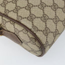 GUCCI GG Supreme Web Sherry Line Bag PVC Beige Gold 001 44 6655 Auth 171924-17