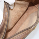 GUCCI GG Supreme Web Sherry Line Bag PVC Beige Gold 001 44 6655 Auth 171924-10