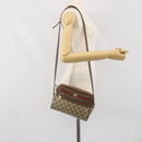 GUCCI GG Supreme Web Sherry Line Bag PVC Beige Gold 001 44 6655 Auth 171924-24